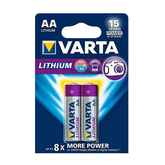 VARTA Pack de 2 Pilas Ultra Litio Aa 1.5V FR1450S