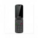 DAEWOO Telefono Movil Basico De Tapa DW8005 Negro COn Pantalla Frontal/Radio Fm/4G
