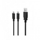 MUVIT Cable Datos y Carga Dual Tipo-C A Usb 3A 2Mtrs