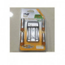 Cargador de Pilas YD-809, Incluye 2x Pila AA 2500mAh, AAA 1600mAh