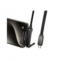 HOCO Cable Datos Tipo C M/m con Soporte Movil U150 1.2MTRS Negro 60W