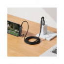 HOCO Cable Datos TIpo C M/M con Soporte Movil U150 1.2Mtrs Negro 60W