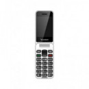 SUNSTECH Telefono Movil CELT25 Negro Dual Sim Teclas Grandes Boton SOS,Micro Sd