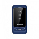 SUNSTECH Telefono Movil CELT25 Azul Dual Sim Teclas Grandes Boton SOS,Micro Sd