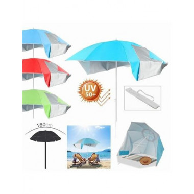 ARCHIVO2000 18046 SOMBRILLA PLAYA CON CORTAVIENTOS UV50+ 180CM