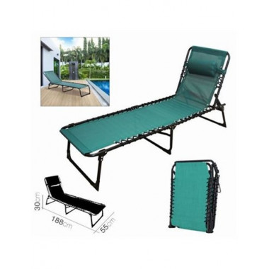 19447 TUMBONA ESMERALDA + ALMOHADA 188 X 55 X 30CM