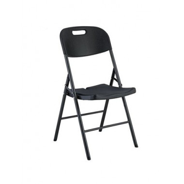 SUNGARDEN SG0158 SILLA RESINA PLEGABLE PRO 44X53X83CM NEGRA