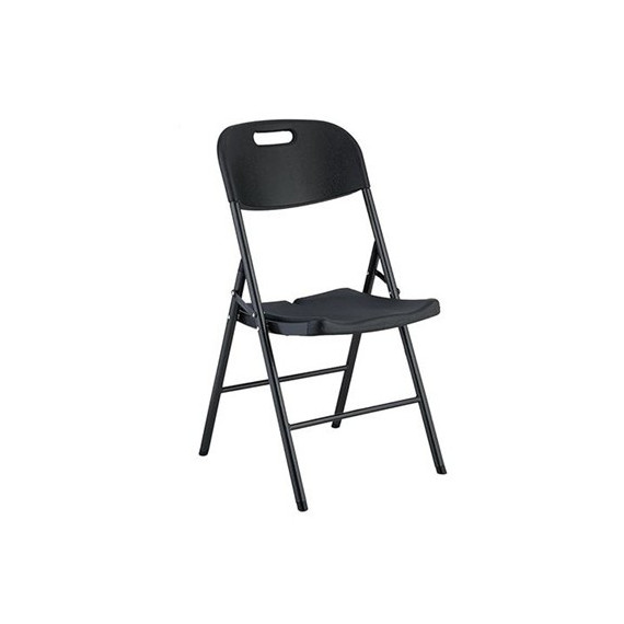 SUNGARDEN SG0158 SILLA RESINA PLEGABLE PRO 44X53X83CM NEGRA