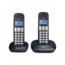 PROFOON Telefono DUO Inalambrico DECT PDX-1120 Negro