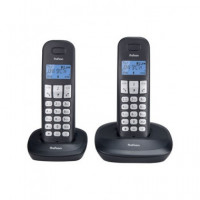 Profoon Telefono Duo Inalambrico Dect PDX-1120 Negro  LALO