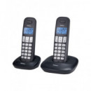 PROFOON Telefono DUO Inalambrico DECT PDX-1120 Negro