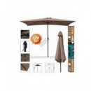 URBAN LIVING 88797 SOMBRILLA JARDIN 3X2 METROS UV50+ TOPO