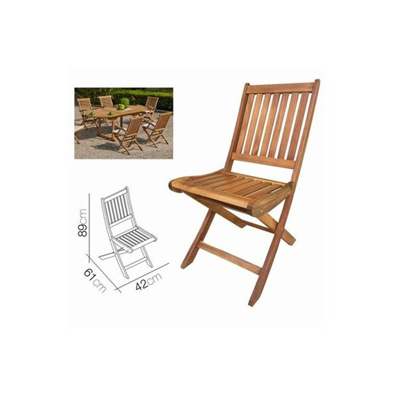 URBAN LIVING 16559 SILLA DE MADERA PLEGABLE