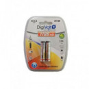 DIGIVOLT Pack 2 Pilas AAA Recargable 1100mAh Ni-MH HR03 1.2V BT2-1100