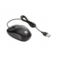 HP Raton Optico con Cable USB Travel Mouse Negro