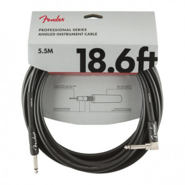 Cable FENDER Jack-jack Angulo 5.5 Metros Negro
