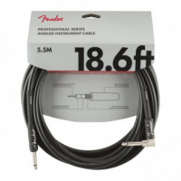 Cable FENDER Jack-jack Angulo 5.5 Metros Negro