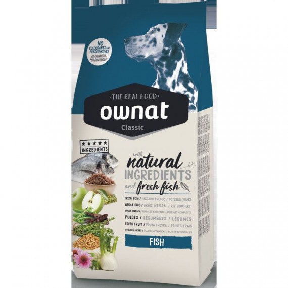 OWNAT perro adulto classic pescado 12 kg