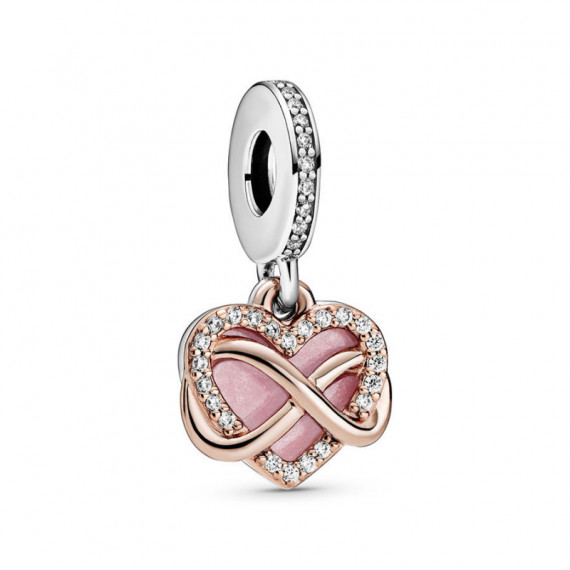 PANDORA Charm Colgante en PANDORA Rose Corazón Infinito Brillante 788878C01