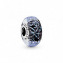 PANDORA Charm en Plata de Ley Cristal de Murano Azul Oscuro 798938C00