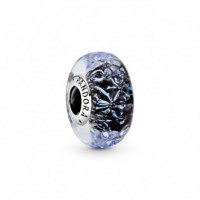 PANDORA Charm en Plata de Ley Cristal de Murano Azul Oscuro 798938C00