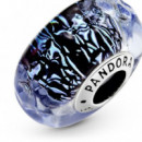 PANDORA Charm en Plata de Ley Cristal de Murano Azul Oscuro 798938C00