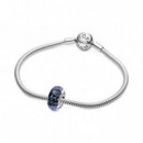 PANDORA Charm en Plata de Ley Cristal de Murano Azul Oscuro 798938C00