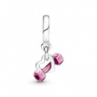 PANDORA Charm Colgante en Plata de Ley Mancuerna & Corazón 799545C01