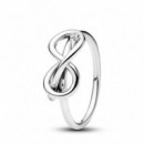PANDORA Anillo en Plata de Ley Nudo Infinito 193759C01