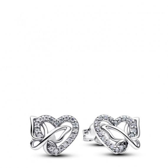 PANDORA Pendientes de Botón en Plata de Primera Ley 294476C01