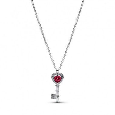 Pandora Callar en plata de ley con llave de coraz&oacute;n 394392C01