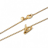 PANDORA Collar de Corazón Bañado en Oro 364360C00