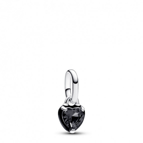 PANDORA Charm Mini Colgante Chakra Corazón Negro 793042C01
