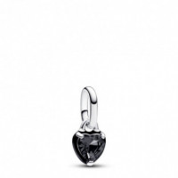 PANDORA Charm Mini Colgante Chakra Corazón Negro 793042C01