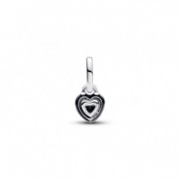 PANDORA Charm Mini Colgante Chakra Corazón Negro 793042C01
