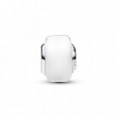 PANDORA Charm Mini Cristal de Murano Blanco en Plata de Ley 793118C00