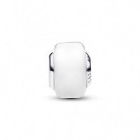 PANDORA Charm Mini Cristal de Murano Blanco en Plata de Ley 793118C00