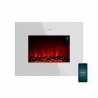 Chimenea Eléctrica Readywarm 2690 Flames Connected White  CECOTEC