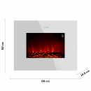 Chimenea Eléctrica Readywarm 2690 Flames Connected White  CECOTEC