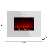 Chimenea Eléctrica Readywarm 2690 Flames Connected White  CECOTEC