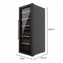 Bolero Grandsommelier Duo 77000 Black 48X57,5X128,5 Cm  CECOTEC