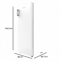 Bolero Coolmarket 1D 242 White 55X58,8X143,4 Cm  CECOTEC