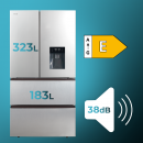Frigorífico Bolero Coolmarket Fd 510 Wd Inox E 83,6X70,6X183 Cm  CECOTEC