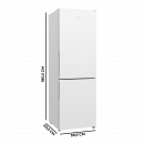 Bolero Coolmarket Combi 322 White E 59,5X63,5X185,5 Cm  CECOTEC