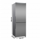 Bolero Coolmarket Combi 322 Inox E 59,5X63,5X185,5 Cm  CECOTEC