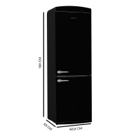 Bolero Coolmarket Combi Origin 294+ Black E 60,5X63,1X190,2 Cm  CECOTEC