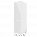 Bolero Coolmarket Combi 356 White Glass E 59,5X63,5X200 Cm  CECOTEC