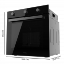 Bolero Hexa M236000 Glass Black Time a  59,5X59,5X57,5 Cm  CECOTEC