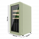 Bolero Grandsommelier Origin 18 Hit Green 36,6X47,6X74,3 Cm  CECOTEC