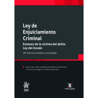 LEY DE ENJUICIAMIENTO CRIMINAL 38� EDICION